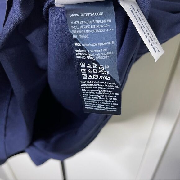 Tommy Hilfiger Mens Navy Blue T Shirt Size XL - Picture 8 of 9